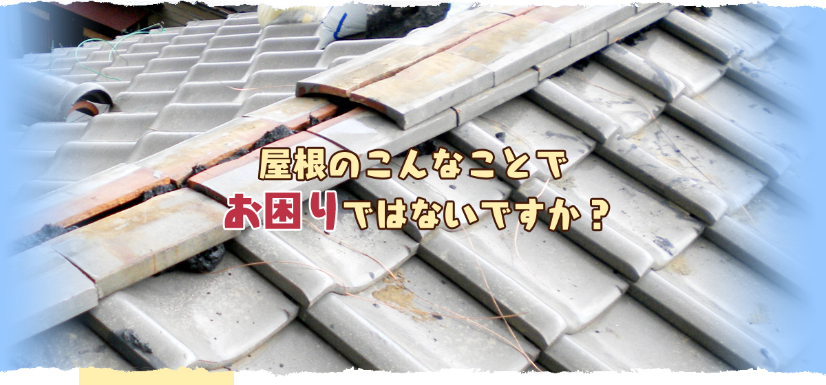 屋根のこんなことでお困りではないですか？